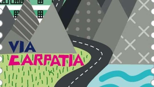 Via Carpatia na znaczku Poczty Polskiej