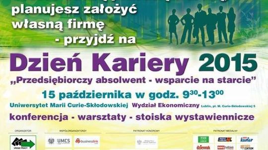 W czwartek dzień kariery na UMCS. Postaw na własny biznes!