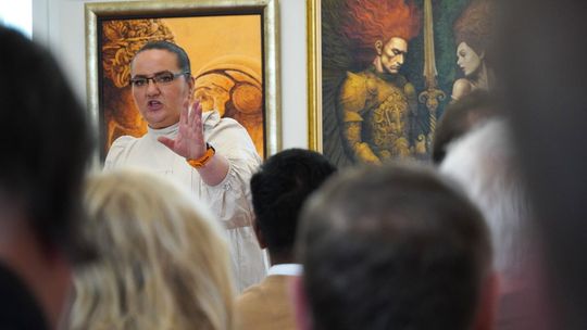 W dwie godziny ponad 231 tys. zł. W pałacu Potockich sprzedano ponad 60 obrazów 