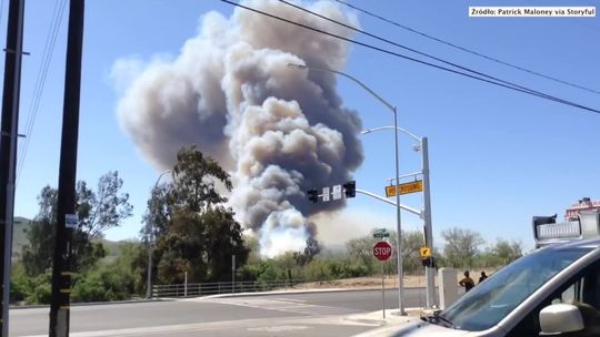 W Kalifornii ponad 1500 osób zostało ewakuowanych z powodu pożaru