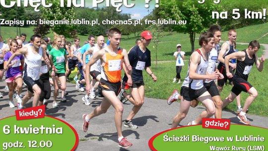 W niedzielę, 6 kwietnia w Wąwozie Rury w Lublinie odbędą się zawody biegowe "Chęć na Pięć