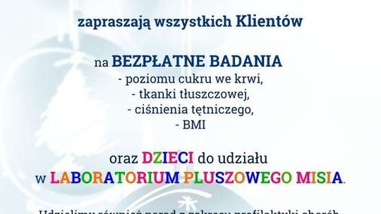 W niedzielę bezpłatne badania w Tarasach Zamkowych