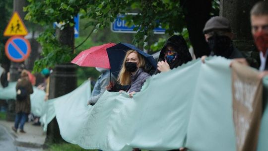 "W obronie lip na Lipowej!" Protest przeciwko wycince drzew w centrum Lublina