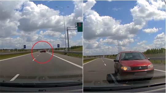 W poprzek drogi S17 pod Lublinem stał samochód. Cudem nie doszło do tragedii