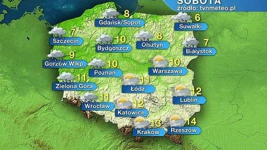 W sobotę słonecznie i ciepło, w niedzielę już chłodniej