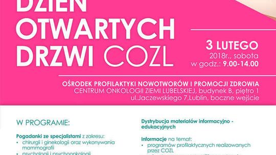 W sobotę w COZL badania profilaktyczne gratis