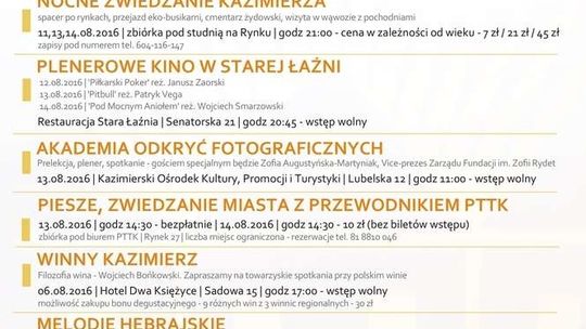 W weekend w Kazimierzu Dolnym