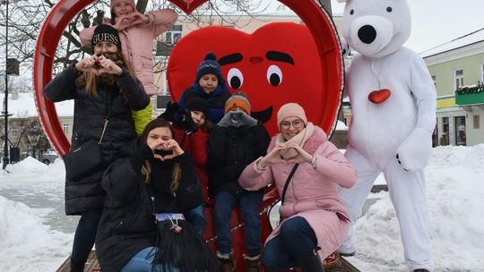 Walentynkowy spacerek Misia Chełmisia