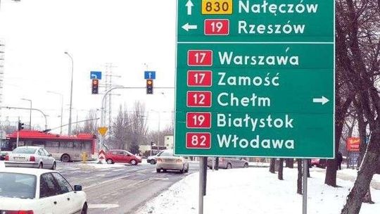Warszawa zniknie ze znaków. Nowe drogowskazy będą kierować na obwodnicę Lublina