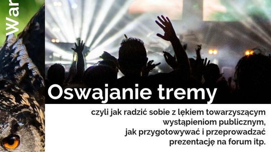 Warsztaty oswajania tremy w DDK Czechów
