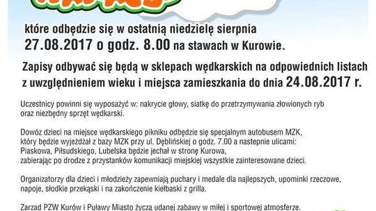 Wędkarskie Pożegnanie Wakacji w Kurowie