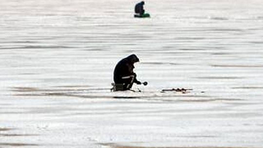 Wędkarze na lodzie. Mistrzostwa w Międzyrzecu Podlaskim