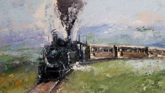 Wernisaż wystawy "Pociąg do sztuki" w Galerii TPSP