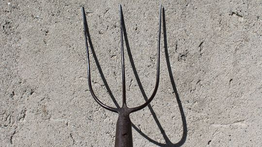 Widły jak bumerang. 27-latek został ranny w głowę