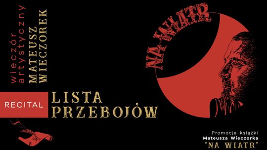 Wieczór z poezją Mateusza Wieczorka. Premiera najnowszego tomiku poezji poety – „Na wiatr”