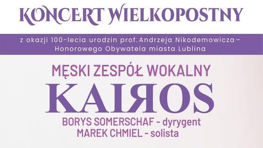 Wieczory Muzyczne w Kościele Pobrygidkowskim. Koncert Wielkopostny
