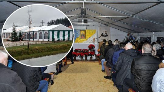 Wierni już nie mieszczą się na mszach w namiotach. Proboszcz buduje nową kaplicę