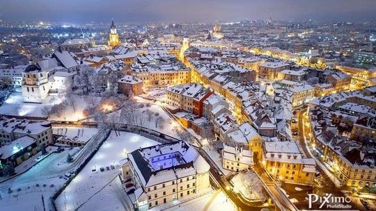 Wiosna za pasem. A tak bajecznie wyglądał zimowy Lublin. Zdjęcia z drona