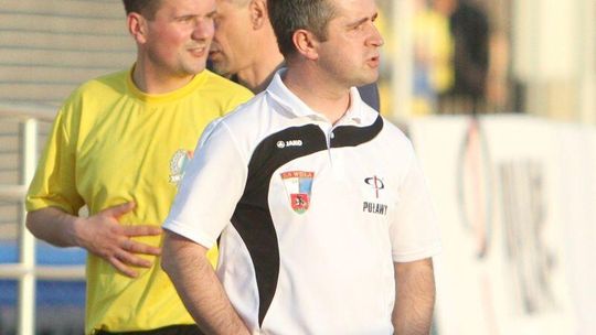 Wisła Puławy - Pogoń Siedlce 1:3. Gol Nowaka