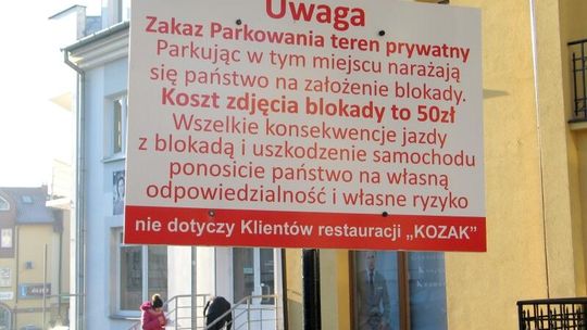 Wjechać łatwo, ale wyjazd kosztuje. Zakładają prywatne blokady na koła