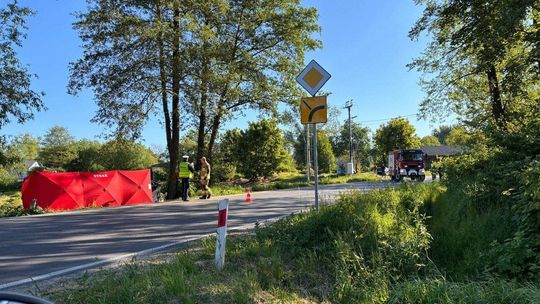 Wjechał do rowu i uderzył w drzewo. Kierowca nie żyje