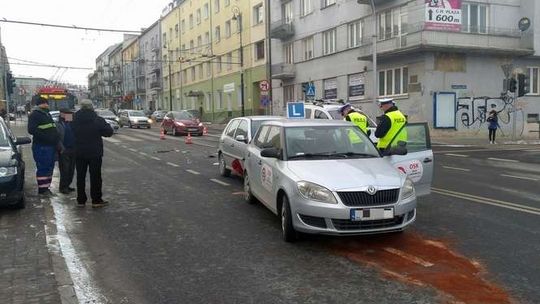 Wjechał w naukę jazdy. Duże korki po wypadku w Lublinie [zdjęcia]