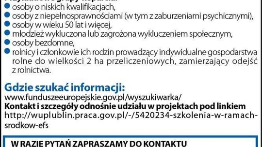 Włącz się aktywnie już dziś! Zostań uczestnikiem projektu