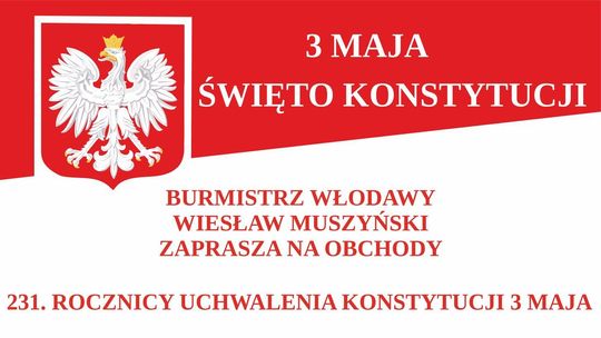Włodawa. 231. rocznica uchwalenia Konstytucji 3 Maja