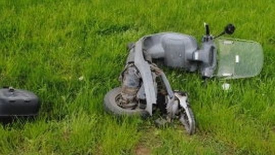 Włodawa: Skuter zderzył się z samochodem osobowym