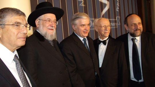 Włodzimierz Cimoszewicz na uroczystości Yad Vashem w Nowym Jorku