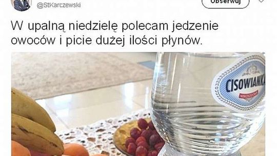 Woda i polityka. Jedni nawołują do bojkotu Cisowianki, inni promują jej picie