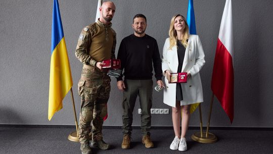 Wołodymyr Zełenski był w Lublinie. Nagrodził dwie osoby