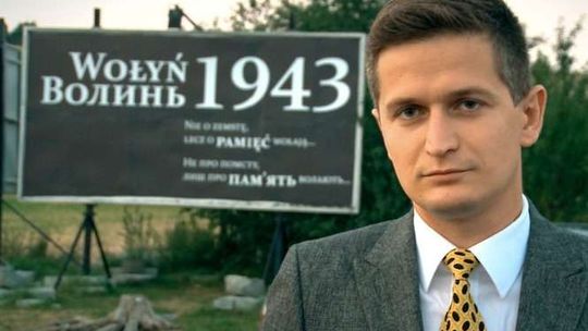 "Wołyń. Nie o zemstę, lecz o pamięć wołają". Poseł stawia baner na granicy z Ukrainą