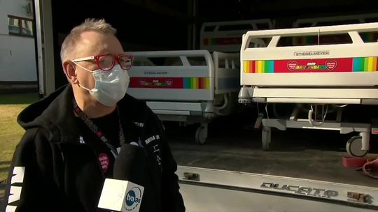 WOŚP pomaga szpitalom w czasie epidemii. "Przekazujemy łóżka, zamówiliśmy też milion masek ochronnych"