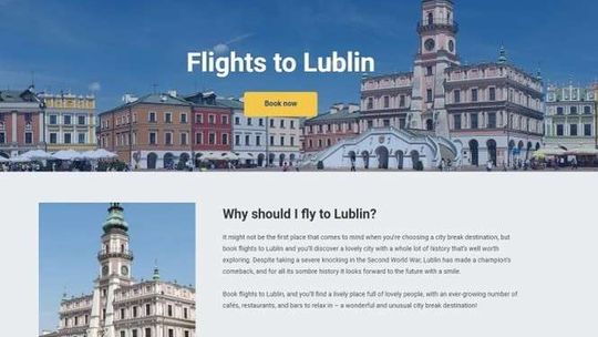Wpadka na stronie Ryanaira. Ktoś pomylił Lublin z...