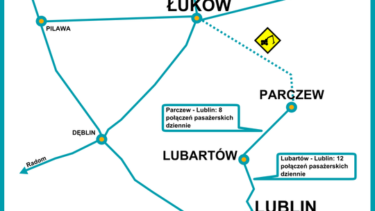 Wróci ruch pociągów między Parczewem a Łukowem