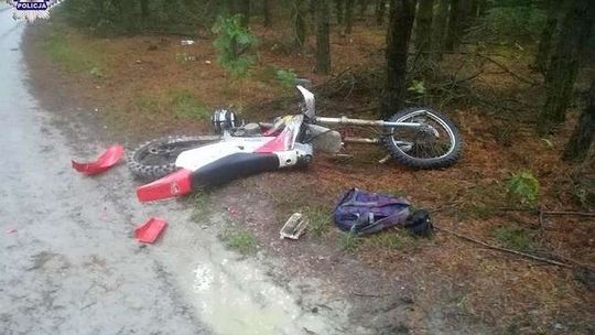 Wsiadł na motocykl po pijanemu, wjechał w volkswagena