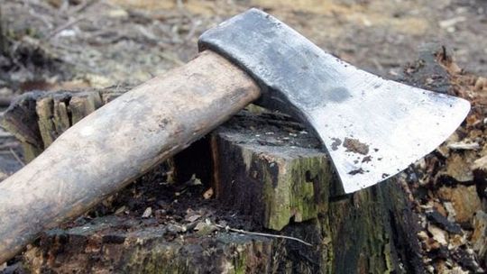 Wszczął awanturę, bo syn wylał mu alkohol. Z siekierą rzucił się na policjantów