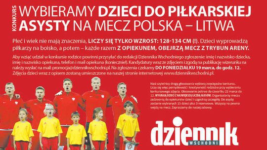 Wybierz dzieci do piłkarskiej asysty na mecz Polska - Litwa [zdjęcia]