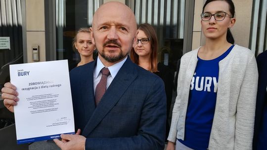 Wybory 2018: Jacek Bury obiecuje, że zrezygnuje z diety