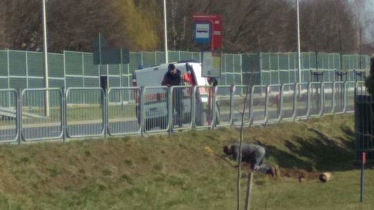 Wyciek gazu na ul. Zelwerowicza w Lublinie. Gazociąg został uszkodzony podczas prac ziemnych