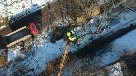 Wycinka na Kalinowszczyźnie. Powstaną miejsca parkingowe [zdjęcia]