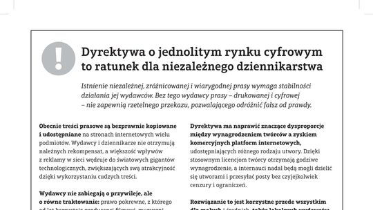 Wydawcy prasy walczą o swoje prawa