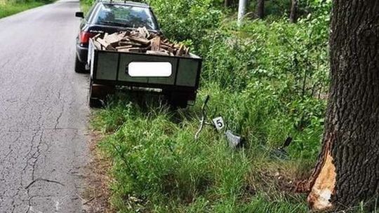 Wyjechał z leśnej drogi wprost przed samochód