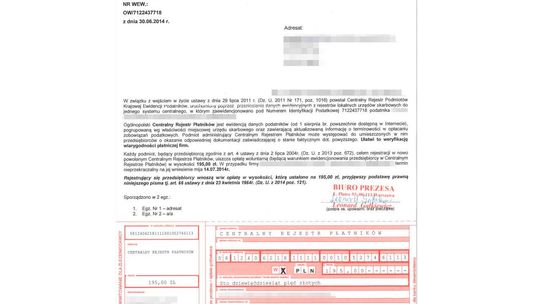 Wyłudzają pieniądze od firm za "wpis do Centralnego Rejestru Płatników"