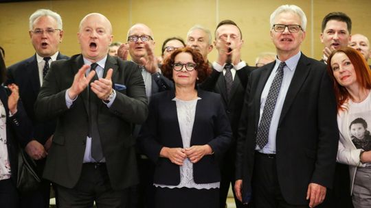 Wyniki wyborów do Europarlamentu. Radość w sztabie PiS w Lublinie [zdjęcia]