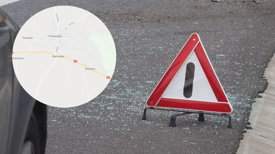 Wypadek 4 aut na DK82. Ranna kobieta w ciąży i dziecko