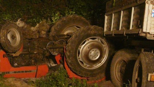 Wypadek koło Grabowca. Ciągnik przygniótł mężczyznę