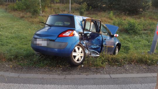 Wypadek koło Lubartowa. Zderzenie dwóch samochodów