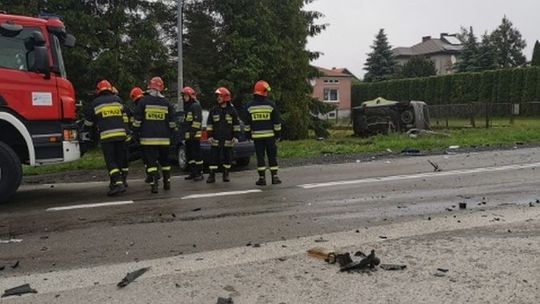 Wypadek koło Zamościa. Jedna osoba ranna